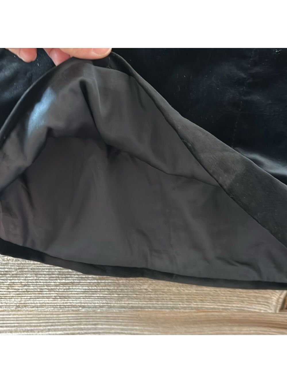 Theory Black Velvet Mini A Line Skirt Size 0 - Picture 5 of 8